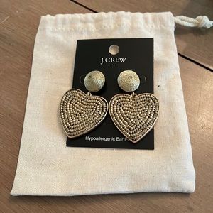 New Jcrew heart earrings